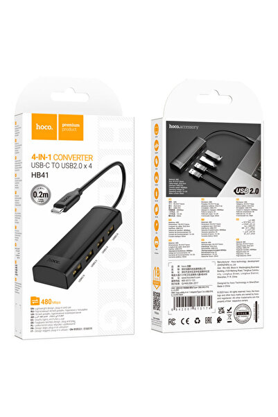 AUDIOX Hoco (HB41) - Διανομέας USB, Πολλαπλών θυρών, USB-C σε 3 x USB-A 3.0, ...