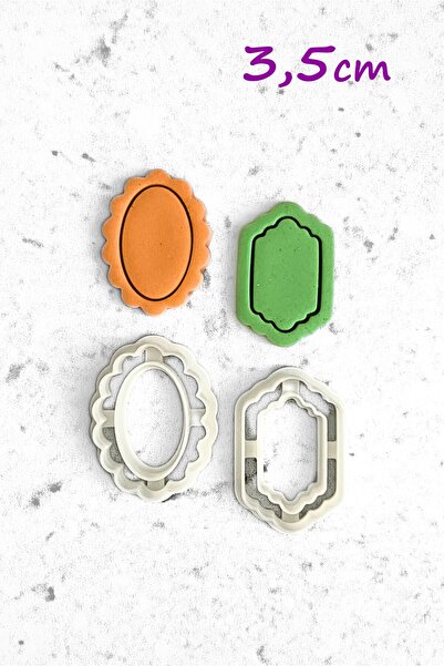 WE3D Çerçeve Polimer Kil Seramik Hamuru Kalıp Seti -3,5cm