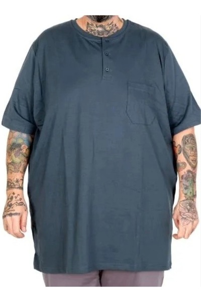 cusseli Big Size Men's Pear Tshirt C26210 Petrol Green