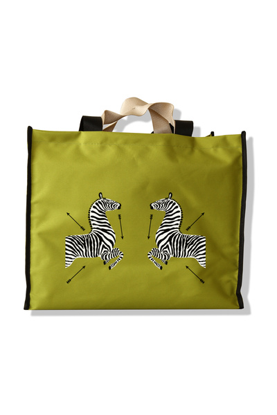 MelsandMano Mono Shopping Bag Zebra desenli Kadın Alışveriş Plaj Çantası Büyü...