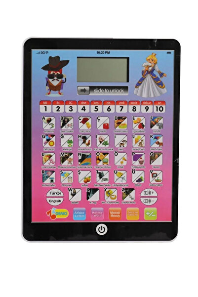 Toy 2in1 Educational Sound Tablet in Turkish & English | LED Display, Music, 100 Functions