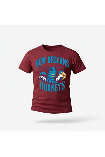 URBANTRENDSTORE Unisex New Orleans Hornets Oversize Fit Άνετο φαρδύ μπλουζάκι...