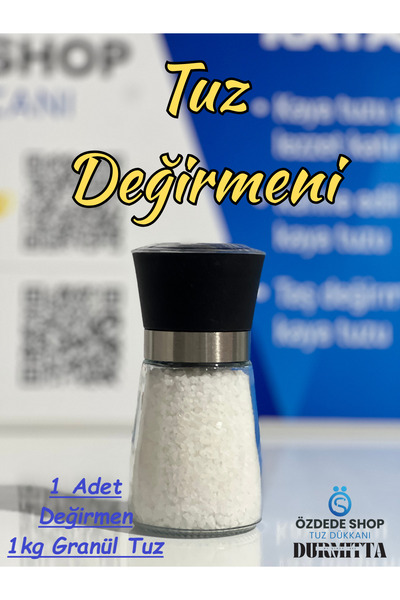 DM DURMİTTA Özdede Shop TUZ DEĞİRMENİ ve ÇANKIRI KAYA TUZU (Granül 1 kg)