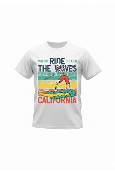 URBANTRENDSTORE Unisex California Vacation Oversize Fit Άνετο φαρδύ μπλουζάκι...