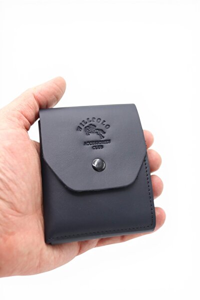 willpolo Genuine Natural Calfskin Unisex Viral Wallet Card Holder