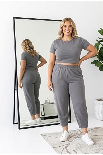 wishne Plus Size High Waist Elastic Carrot Pants - Flexible Comfortable Fit 4...
