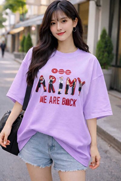 puolikuu Μπλουζάκι Oversize με στάμπα Arirang World Tour BTS