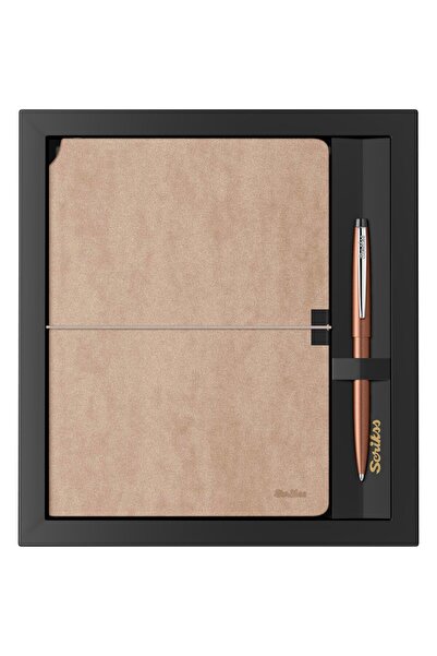 Scrikss SD600-12 VERONA VİZON A5 DEFTER & 800 ROLLER TİTANYUM KROM -- KALEM S...
