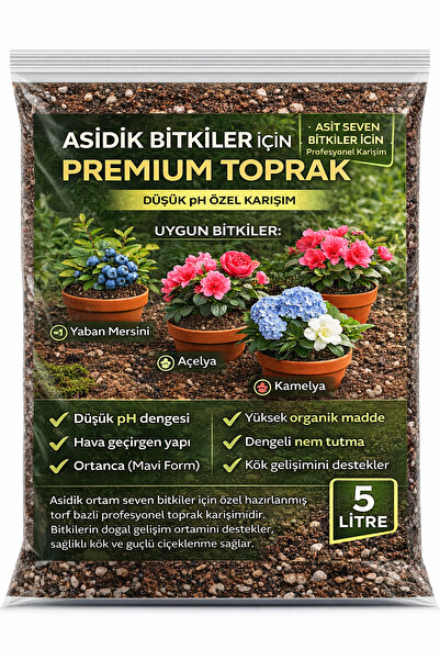 Plant Home Power Mix 5 Litre – Düşük pH Torf Perlit Karışımı | Yaban Mersini,...