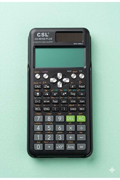 BATS CSL YENİ NESİL BİLİMSEL HESAP MAKİNASI 417 FONKSİYONLU SİYAH (CS-991ES P...