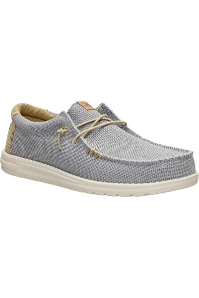 HEY DUDE Wally Braided Flannel Grey Olive Grey 40003-1YF