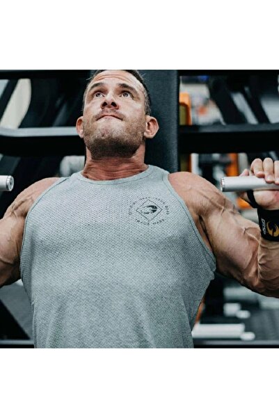 GASP Διχτυωτό Αμάνικο Τοπ Legacy - Γκρι Μελανζέ