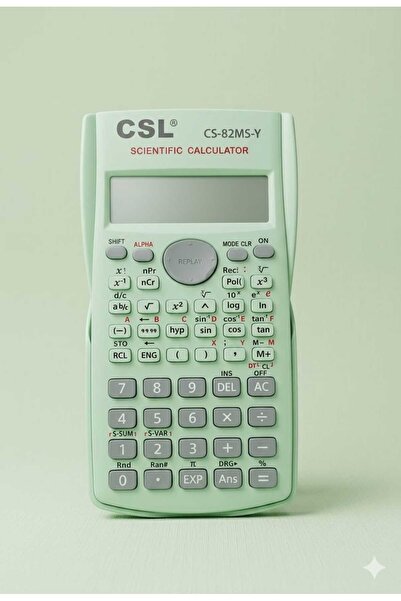 BATS CSL YENİ NESİL BİLİMSEL HESAP MAKİNASI 240 FONKSİYONLU PASTEL YEŞİL (CS-...