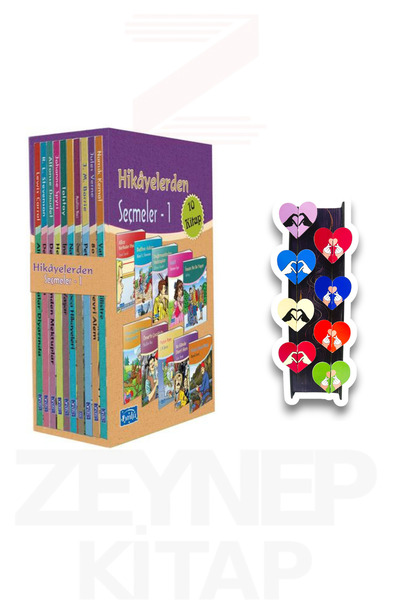 Parıltı Yayınları Hikayelerden Seçmeler 1 - 10 Kitap Set (8'li Kalp Ayraç Hed...