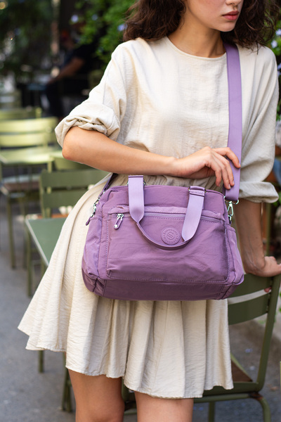 KIRASE Sanmorris Κομψή και μοντέρνα γυναικεία τσάντα χειρός και ώμου με μπροσ...