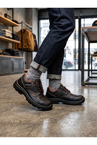Babetty İş Ayakkabısı Adesan Çelik Burunsuz Hafif Ortopedik Kaymaz Taban İpli
