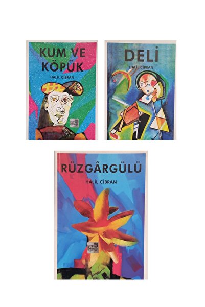 Sonsuz Kitap Sand and Foam+The Windbreaker+Deli-Halil Cibran 3 Books