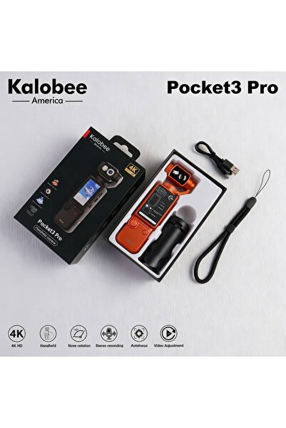 PeacHTec Kalobee 4K Vlog Kamera | 180° Geniş Açı | Gece Çekim