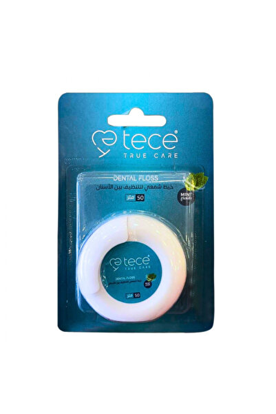 TECE01 Waxed Dental Floss for Cleaning Between Teeth by Tisi - 50 M