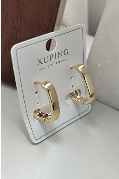 DİAVENTA TAKI VE AKSESUAR أقراط Xuping للنساء، أقراط مستطيلة الشكل، 2 سم
