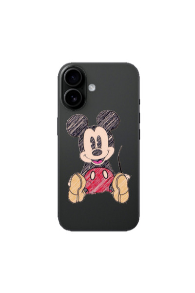 NO BRAND Θήκη για Apple iPhone 16 Mickey Mouse 2 Διαφανής Σιλικόνη TPU