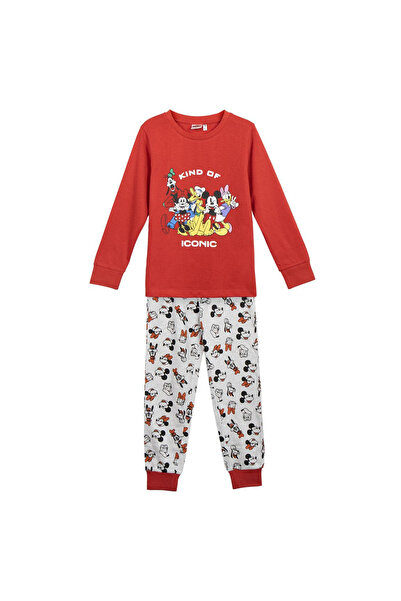 Disney Mickey Mouse Βαμβακερές πιτζάμες, 2 τεμαχίων, μακρυμάνικες, με το εμβλ...