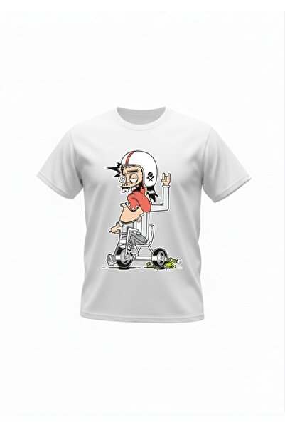 URBANTRENDSTORE Unisex Μοτοσικλέτα Skateboard Αστείο Διασκεδαστικό Oversize F...