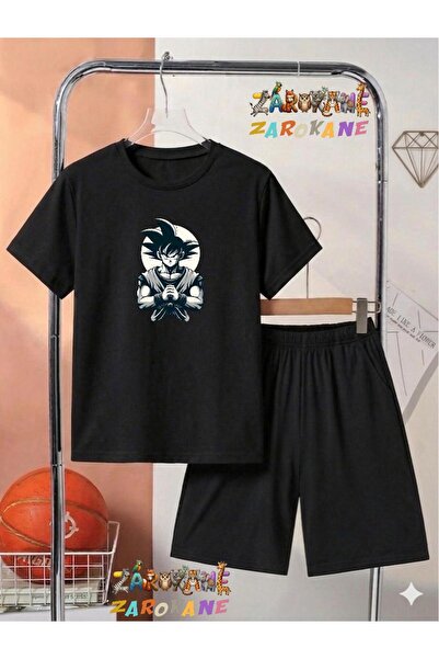 ZAROKANE Samurai Printed Top and Shorts/T-Shirt Summer Children's Two-Piece Set