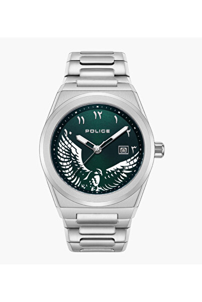 Police Men's Silver Analog Stainless Steel Strap Watch PEWJH2228005||44mm