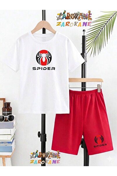 ZAROKANE Spider Spider Visual Printed Top and Shorts/T-Shirt Summer Children'...