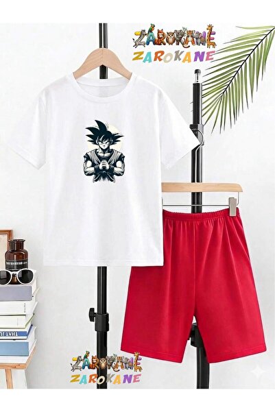 ZAROKANE Samurai Printed Top and Shorts/T-Shirt Summer Children's Two-Piece Set