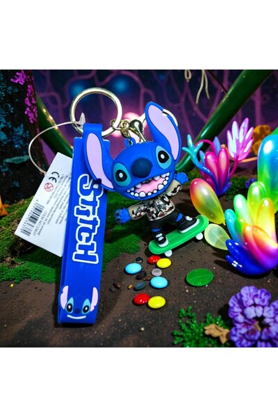 Magic Store Μπρελόκ Ματζικ Στιτς και Άντζελ με Χρυσό Δαχτυλίδι - Στιτς σε Σκέ...