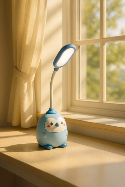 Kitchen Line PenguLight LED Masa Lambası – Sevimli Penguen Tasarım, Ayarlanab...