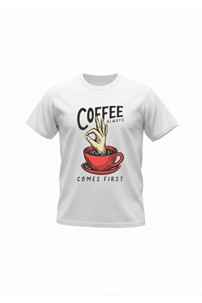 URBANTRENDSTORE Unisex Coffee Themed Oversize Fit Comfortable Wide Loose T-Sh...