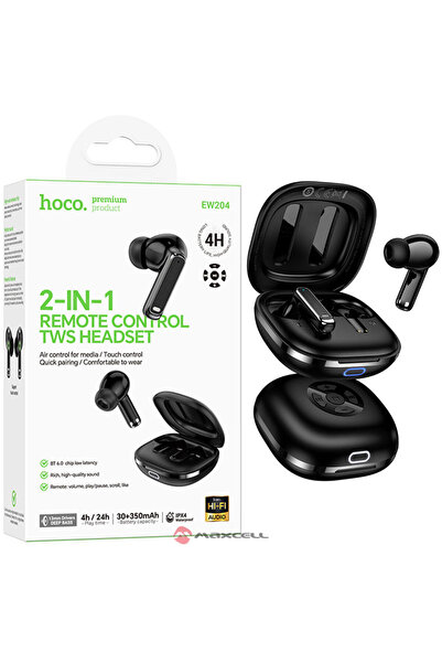 AUDIOX Hoco (EW204) Ασύρματα Ακουστικά, Ενδοωτικά, BT 6.0, 30/350mAh, 2 σε 1,...