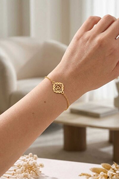Papatya Silver 925 Ayar Gümüş Kök Çakra Beraberlik Bileklik.rose.gold.rodaj