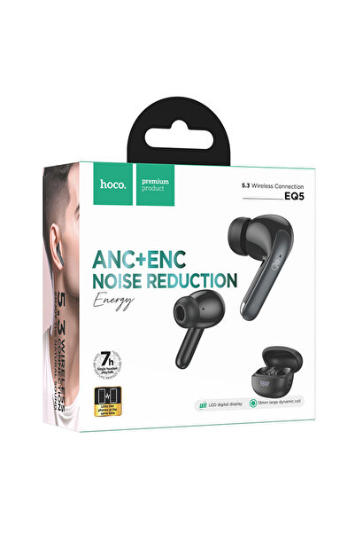 AUDIOX Hoco (EQ5) - Ασύρματα Ακουστικά Ψείρες, BT 5.3, 180 ώρες σε αναμονή, 3...