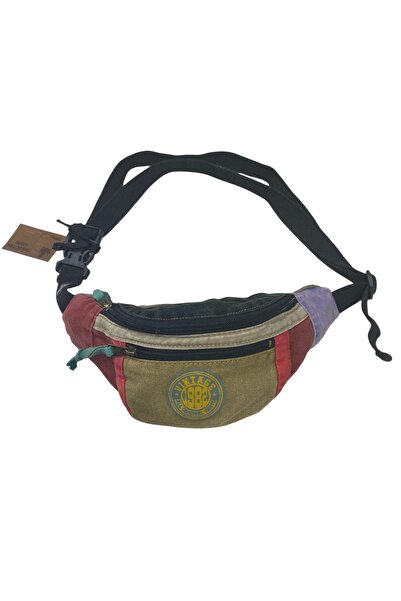 Old Cotton Vintage Shabby Freeback Waist Bag Colorful Kc Summer