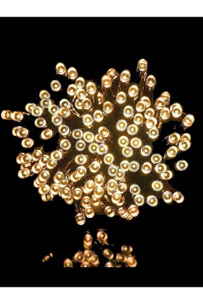 Emarkiz 200 مصباح LED أبيض دافئ بطول 10 أمتار على سلك نحاسي مقاوم للماء لتزيي...