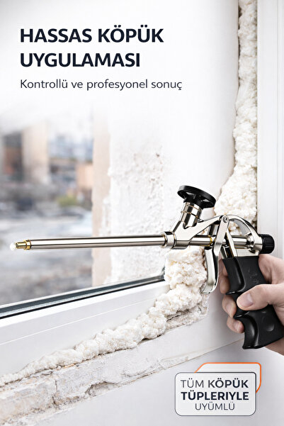 FREED TOOLS Köpük Tabancası Profesyonel Köpük Uygulama Tabancası Tüm Tüplerle...