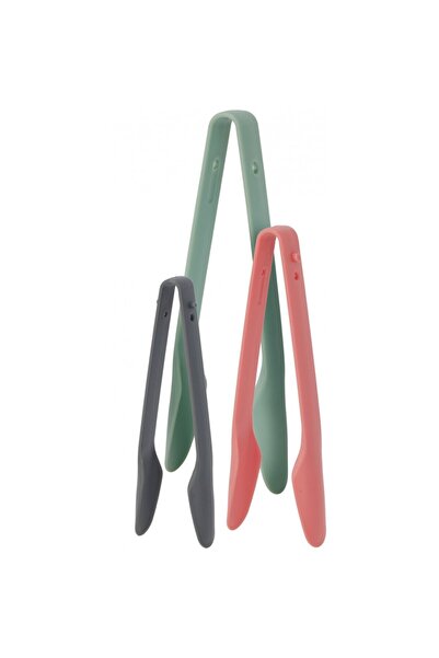 Excellent Houseware Σετ 3 πλαστικών πενσών, πολύχρωμες, πλαστικές, 25 x 4 εκ.