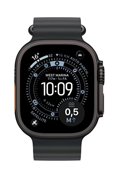 Apple AW BAND 49MM OCEAN BK - Μαύρο Λουράκι Ρολογιού από Τιτάνιο