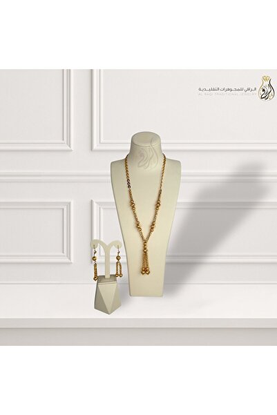 Generic Simple Design Gold Pendant and Earring Set Dangle