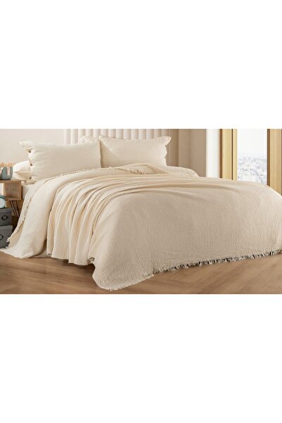 atak by atak home collection Κάλυμμα κρεβατιού 4 στρώσεων μουσελίνα 100% βαμβ...