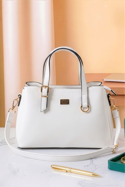 Lifonbag Women's 3-Compartment Lined Zipper Closure Handbag and Shoulder Bag ...