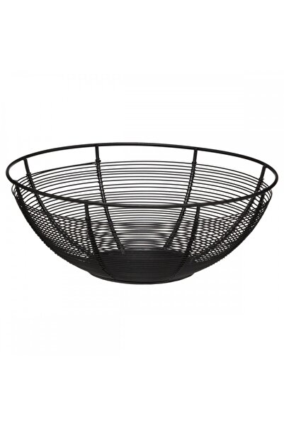 Secret de Gourmet Contempo Φρουτιέρα, Μαύρο Ατσάλι, 22x8 εκ.