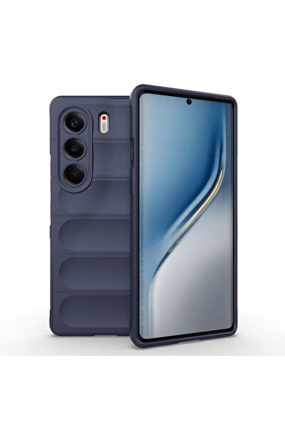 Paladyum Case Tecno Camon 40 Pro 5G Uyumlu Darbe Emici Tasarım Lacivert Etnik...