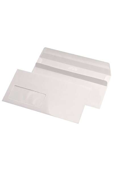 GPV Φάκελος σιλικόνης DL με παράθυρο - GPV, 1000 τεμάχια, Λευκό