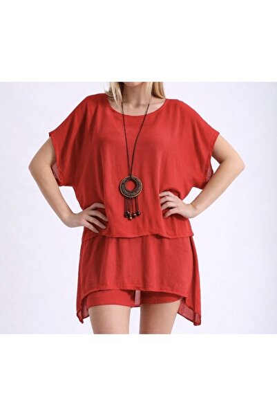 PHUTİ COLLECTION Viscose Blush with Collar