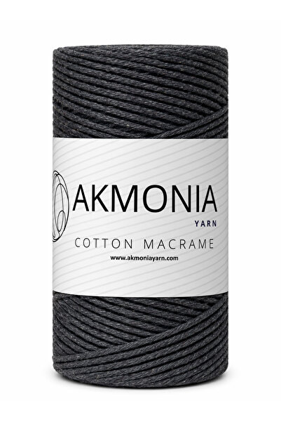 Akmonia Makrome Pamuklu Örgü ip 250Gr Zincir 2mm Çanta ipi ,Supla ip ,Ev Deko...